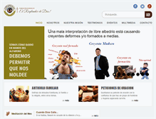 Tablet Screenshot of elresplandordedios.com